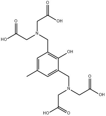 ((3-[(BIS-CARBOXYMETHYL-AMINO)-METHYL]-2-HYDROXY-5-METHYL-BENZYL)-CARBOXYMETHYL-AMINO)-ACETIC ACID Structural