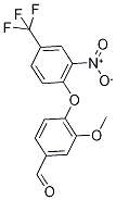 3-Methoxy-4-[2-nitro-4-(trifluoromethyl)phenoxy]-benzaldehyde Structural