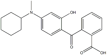 2-[4-(CYCLOHEXYLMETHYLAMINO)-2-HYDROXYBENZOYL]BENZOIC ACID Structural