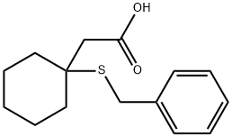 BETA-(S-BENZYL)MERCAPTO-BETA,BETA-CYCLOPENTAMETHYLENE PROPIONIC ACID Structural