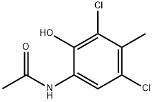 6-Acetamino-2,4-dichloro-3-methylphenol Structural