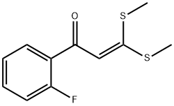 1-(2-FLUORO-PHENYL)-3,3-BIS-METHYLSLFANYL-PROPENONE Structural