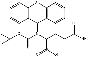 N-Boc-N'-(9-xanthenyl)-L-glutamine Structural