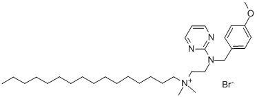 HEXADECYL[2-([P-METHOXYBENZYL]-2-PYRIMIDINYLAMINO)ETHYL]DIMETHYL-AMMONIUM BROMIDE Structural