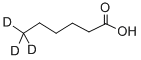 HEXANOIC-6,6,6-D3 ACID Structural