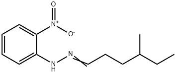 Hexanal, 4-methyl-, (2-nitrophenyl)hydrazone Structural