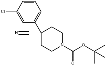 1-N-BOC-4-(3-CHLOROPHENYL)-4-CYANOPIPERIDINE