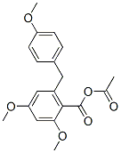 2,4-Dimethoxy-6-[(4-methoxyphenyl)methyl]benzoic acid acetic anhydride