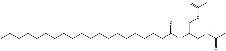 Icosanoic acid 2-(acetyloxy)-1-[(acetyloxy)methyl]ethyl ester Structural