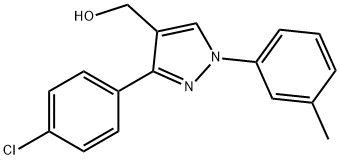 (3-(4-CHLOROPHENYL)-1-M-TOLYL-1H-PYRAZOL-4-YL)METHANOL Structural