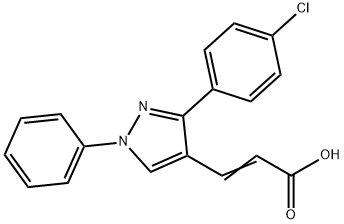 3-[3-(4-CHLORO-PHENYL)-1-PHENYL-1H-PYRAZOL-4-YL]-ACRYLIC ACID Structural