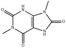 1,9-DIMETHYL-2,6,8-TRIHYDROXYPURINE Structural