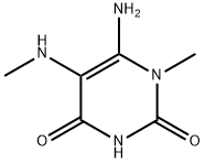 6-AMINO-1-METHYL-5-(METHYLAMINO)URACIL Structural