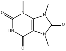 7,9-dihydro-3,7,9-trimethyl-1H-purine-2,6,8(3H)-trione Structural