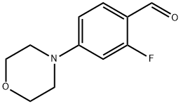 2-FLUORO-4-(N-MORPHOLINO)-BENZALDEHYDE Structural