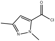 1,3-Dimethyl-1H-pyrazole-5-carbonyl chloride Structural