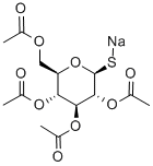 1-Thio-2,3,4,6-tetra-O-acetyl-β-D-glucose sodiumsalt Structural