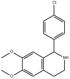 1-(4-chlorophenyl)-6,7-dimethoxy-1,2,3,4-tetrahydroisoquinoline Structural