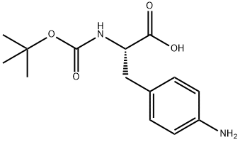 Boc-4-Amino-L-phenylalanine Structural