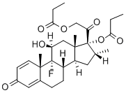 9-fluoro-11beta,17,21-trihydroxy-16alpha-methylpregna-1,4-diene-3,20-dione 17,21-di(propionate)     