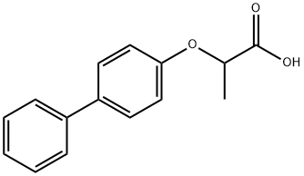 alpha-(4-Biphenylyloxy)propionic acid Structural