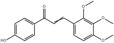 1-(4-HYDROXYPHENYL)-3-(2,3,4-TRIMETHOXYPHENYL)-2-PROPEN-1-ONE Structural