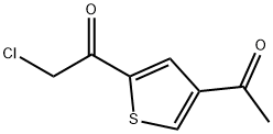 Ethanone, 1-(4-acetyl-2-thienyl)-2-chloro- (9CI) Structural