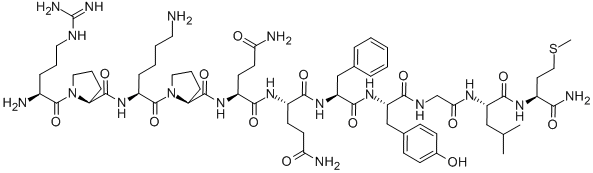 ARG-PRO-LYS-PRO-GLN-GLN-PHE-TYR-GLY-LEU-MET-NH2 Structural