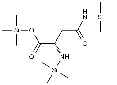 L-Asparagine, N,N2-bis(trimethylsilyl)-, trimethylsilyl ester Structural
