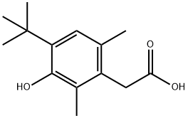 2-(4-tert-Butyl-3-hydroxy-2,6-dimethylphenyl)acetic acid Structural