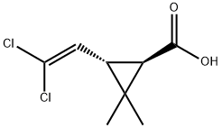 3-(2,2-Dichloroethenyl)-2,2-dimethylcyclopropanecarboxylic acid Structural