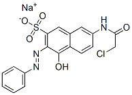 sodium 7-[(chloroacetyl)amino]-4-hydroxy-3-(phenylazo)naphthalene-2-sulphonate  