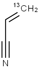 ACRYLONITRILE-3-13C Structural