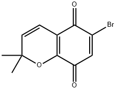 6-BROMO-2,2-DIMETHYL-2H-CHROMENE-5,8-DIONE Structural