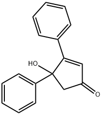 4-HYDROXY-3,4-DIPHENYL-CYCLOPENT-2-ENONE Structural