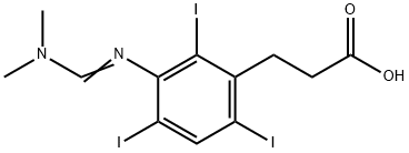 3-[[(dimethylamino)methylene]amino]-3-(2,4,6-triiodophenyl)propionic acid Structural