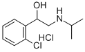 1-(2-chlorophenyl)-2-(propan-2-ylamino)ethanol hydrate hydrochloride Structural