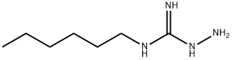 Hydrazinecarboximidamide,  N-hexyl- Structural