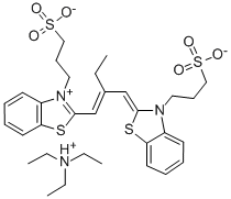 3-(3-SULFOPROPYL)-2-(2-(3-(3-SULFOPROPYL)-2(3H)-BENZOTHIAZOLYLIDENE)-METHYL)-1-BUTENYL)-BENZOTHIAZOLIUM HYDROXIDE, INNER SALT,TRIETHYLAMINE SALT