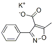 potassium 5-methyl-3-phenylisoxazole-4-carboxylate Structural