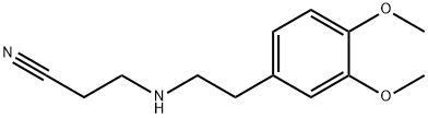 3-[(3,4-DIMETHOXYPHENETHYL)AMINO]PROPANENITRILE Structural