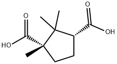 (1S,3R)-1,2,2-TRIMETHYL-1,3-CYCLOPENTANEDICARBOXYLIC ACID Structural