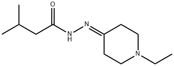Butanoic acid, 3-methyl-, (1-ethyl-4-piperidinylidene)hydrazide (9CI) Structural