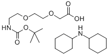 BOC-8-AMINO-3,6-DIOXAOCTANOIC ACID DCHA Structural