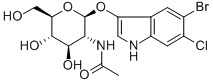 5-BROMO-4-CHLORO-3-INDOLYL-N-ACETYL-BETA-D-GLUCOSAMINIDE Structural