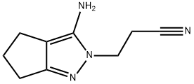 3-AMINO-2,4,5,6-TETRAHYDROCYCLOPENTAPYRAZOLE-2-PROPIONITRILE Structural