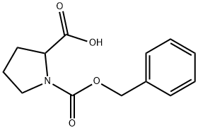 1-[(BENZYLOXY)CARBONYL]PYRROLIDINE-2-CARBOXYLIC ACID Structural