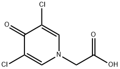 3,5-Dichloro-4-pyridone-N-acetic acid Structural