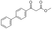 3-BIPHENYL-4-YL-3-OXO-PROPIONIC ACID METHYL ESTER Structural