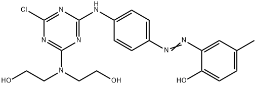 2-[[4-[[4-[bis(2-hydroxyethyl)amino]-6-chloro-1,3,5-triazin-2-yl]amino]phenyl]azo]-p-cresol      